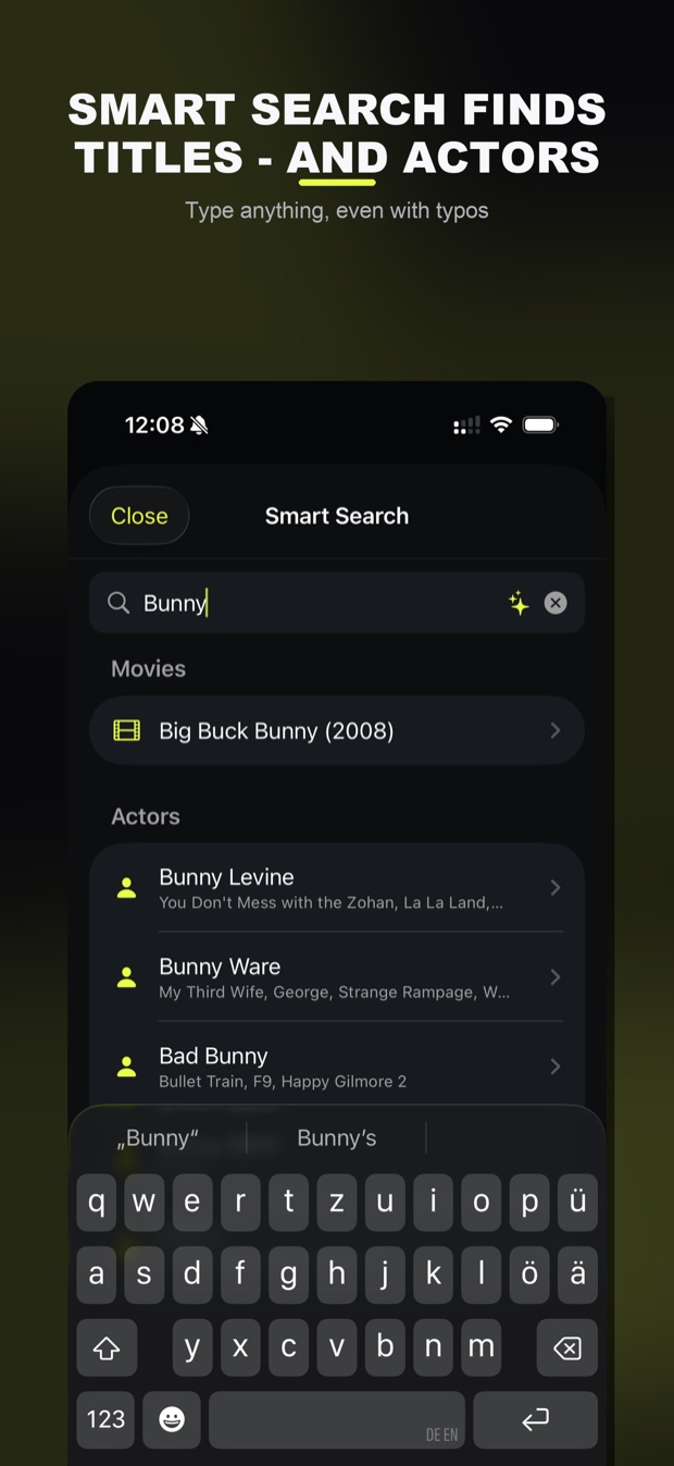 Lightning Player auf dem iPhone